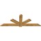 Ekena Millwork Kennewick Rough Sawn Timber Gable Bracket, Western Red Cedar, 84"W x 31"H x 2"D x 6"F, 9/12 Pitch GBW084X31X0206KEN00RWR - alternate 3